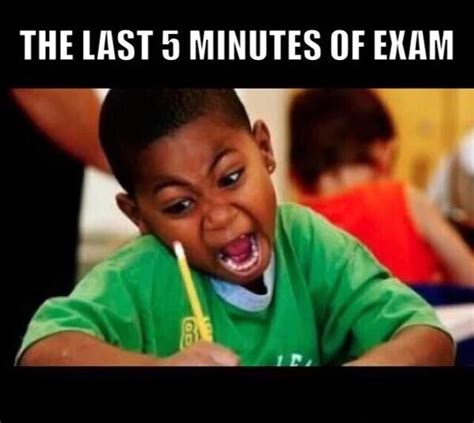 sixty minutes before an exam